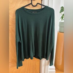 Dark Green Knit Long Sleeve Top - The Kooples - Small